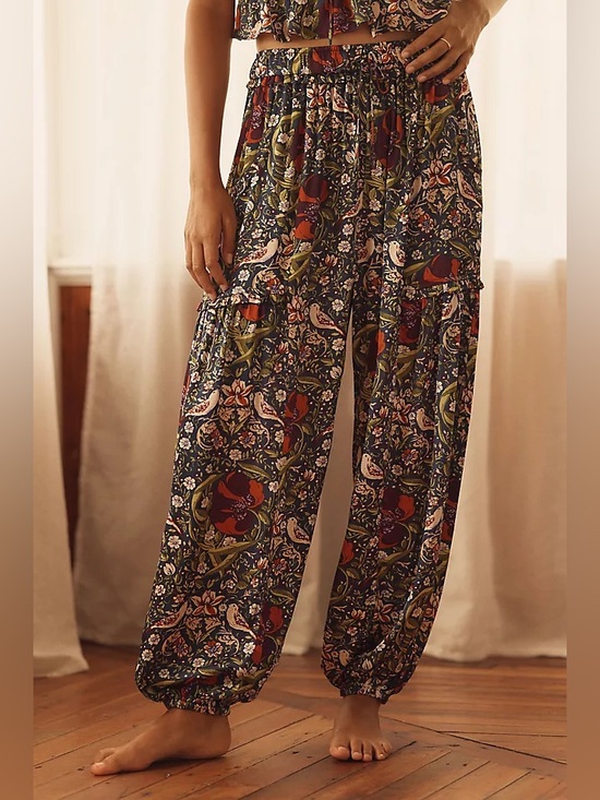 Anthropologie Pants - Anthropologie The LyreBird Silky Balloon Pants Floral Print size M